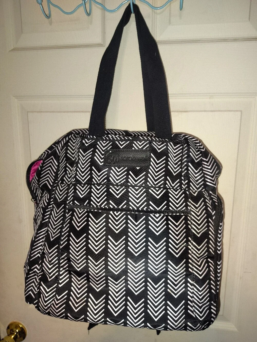 Sarah Wells-Kelly Breast Pump Backpack (B&W)